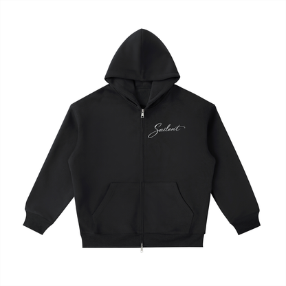 Black Phantom Zip Hoodie