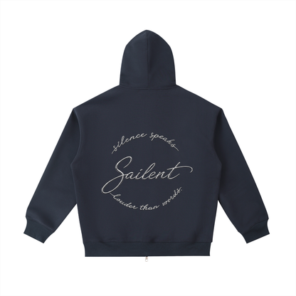 Navy Midnight Zip Hoodie