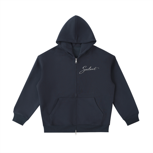 Navy Midnight Zip Hoodie